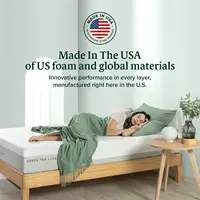 8 Inch Green Tea Luxe Memory Foam Mattress, Queen, Pressure Relieving, Mattress in A Box,, Customized 5