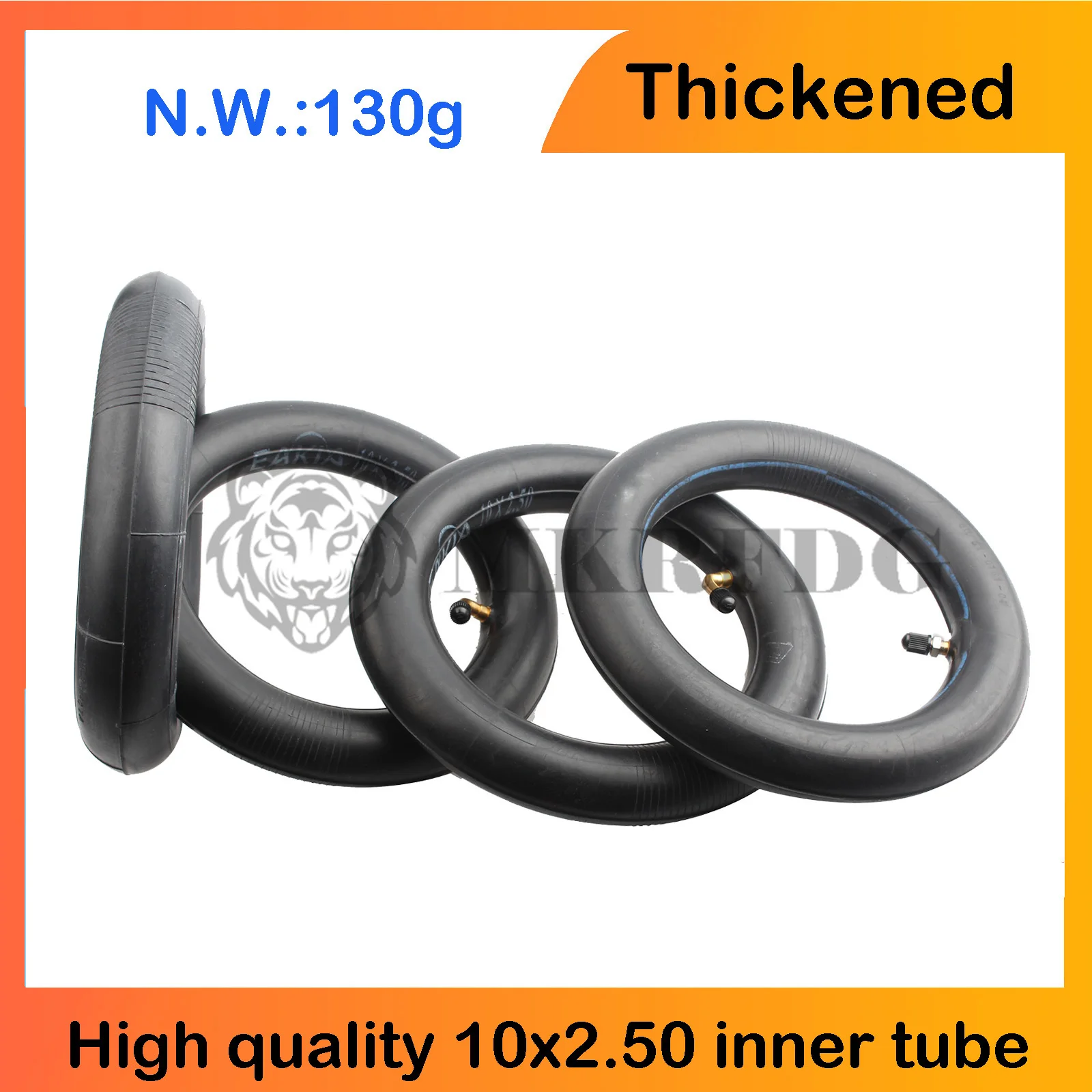 80/65-6 Scooter Inner Tube 10x2.5 Inner Tube 255x80 Electric Scooter 10 Inch Tires [Thickened] [Valve Extension] [Tire Levers] [Bent Mouth Vavle] (2 Pack