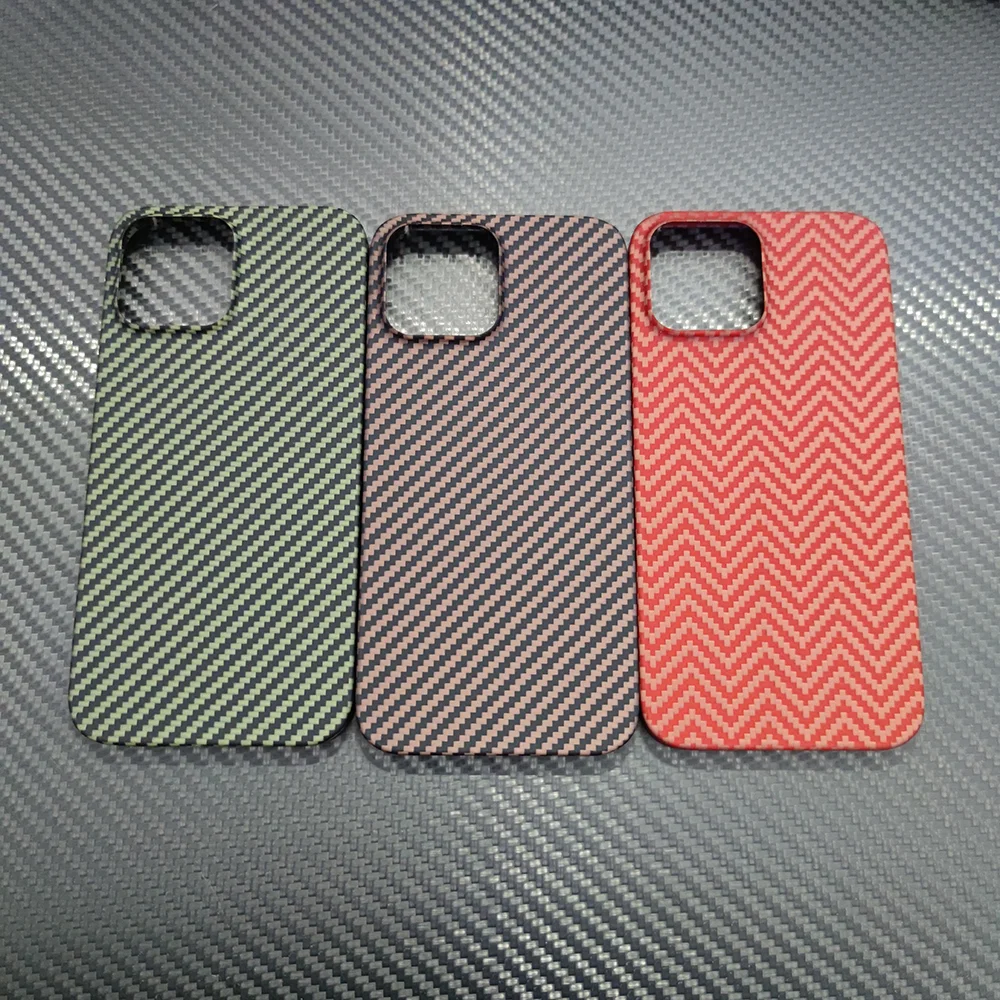 

carbon fiber for iPhone 13 pro max case Lightweight Lens protection blue red Aramid Fiber hard cover for iPhone 13 pro case