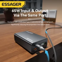 Essager Power Bank 20000 мАч Портативный PD 65 Вт Быстрая зарядка мобильного телефона Внешний аккумулятор Powerbank для iPhone 17 16 15 Ноутбук Mac — изображение 5