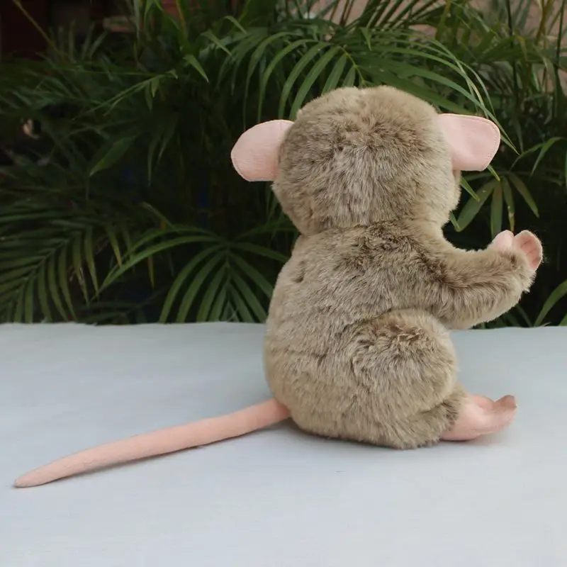 Realistic Wide-eyed Tarsier High Fidelity Cute Plushie Monkey Plush Toys Lifelike Animals Simulation Stuffed Doll Kawai Toy Gift 4