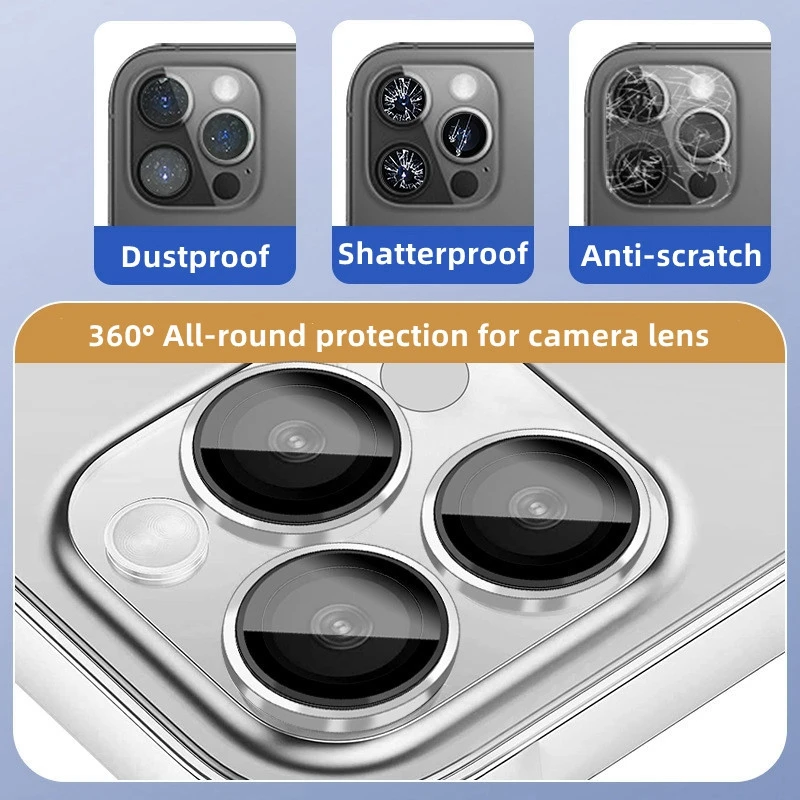 Vidrio Templado Protector Camara Trasera Para iPhone 14 Pro / 14 Pro Max