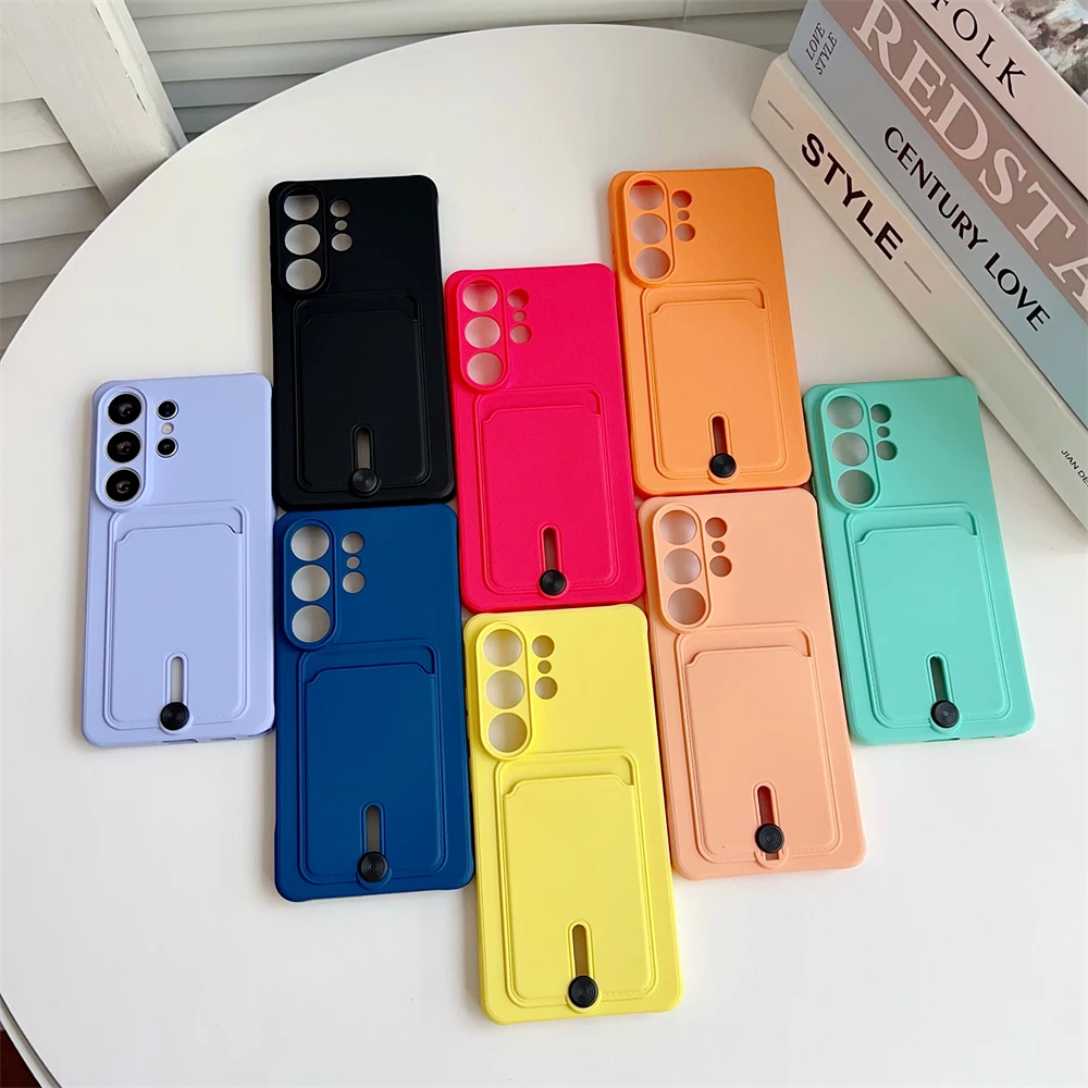 Soft Silicone Card Holder Wallet Case - Versatile Protective Cover