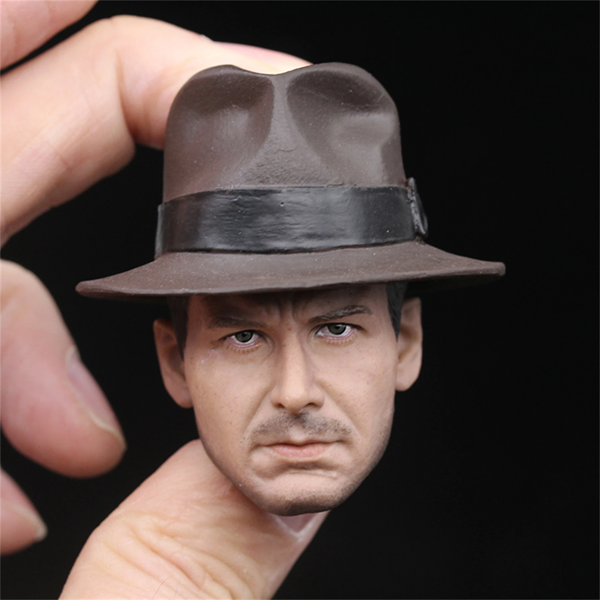 Scala 1/6 Indiana Jones Young Ryan Ford Head Sculpt Con Cappello Adatto Per 12 ''Hot Toys Action Figure Body