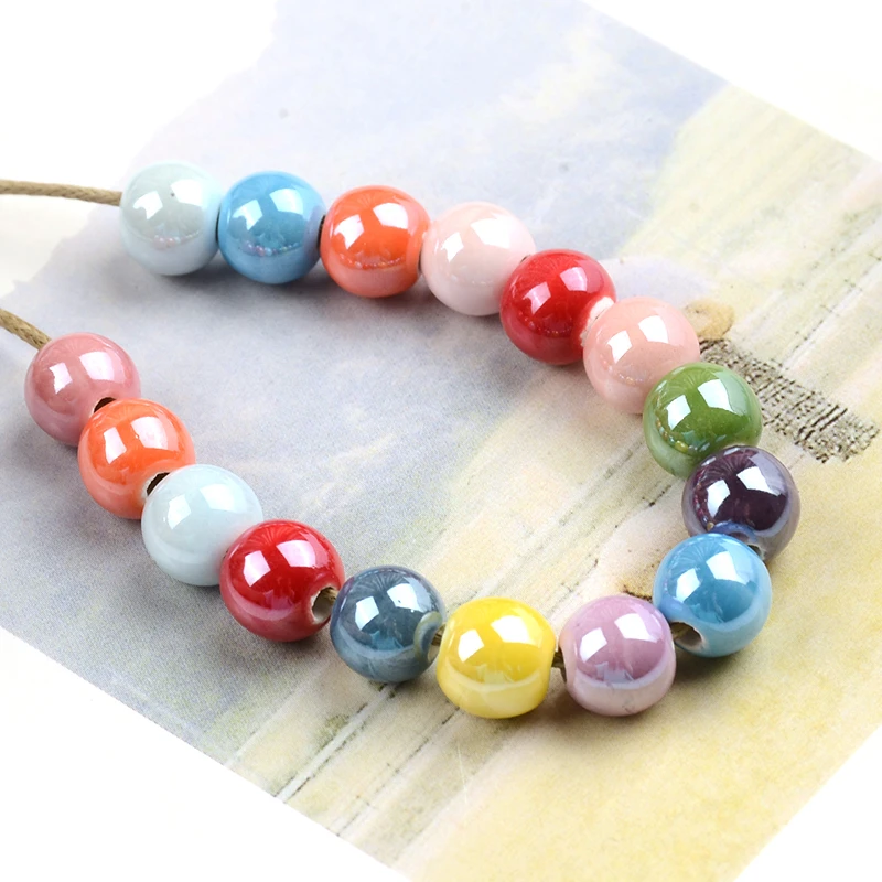 Ceramic Beads Necklace Making Porcelain Diy Accessories Ceramic Diy