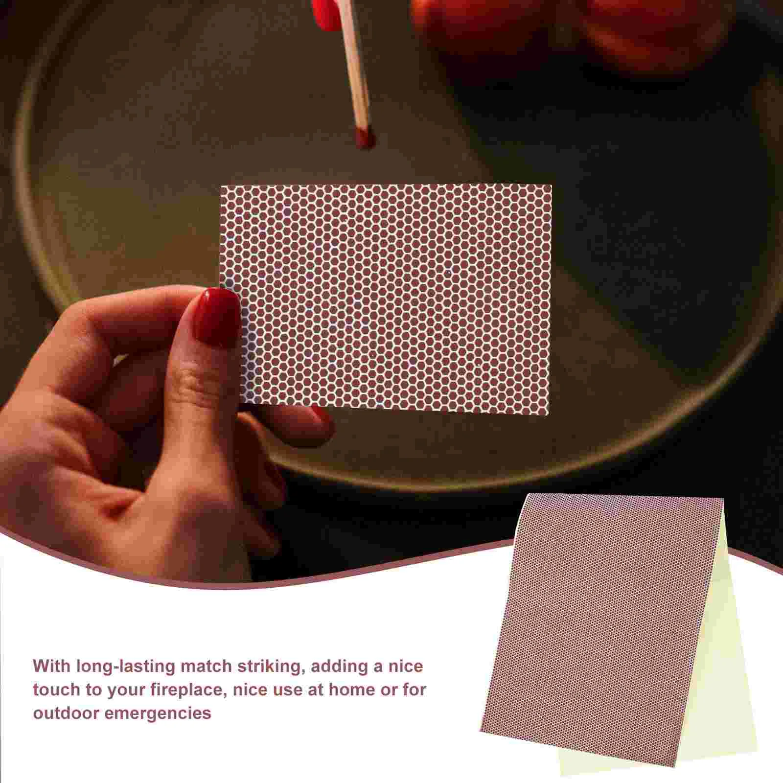 Match Phosphorus Tablets Bulk Candles Striker Paper Supplies Permanent Red Adhesive Stick Matches