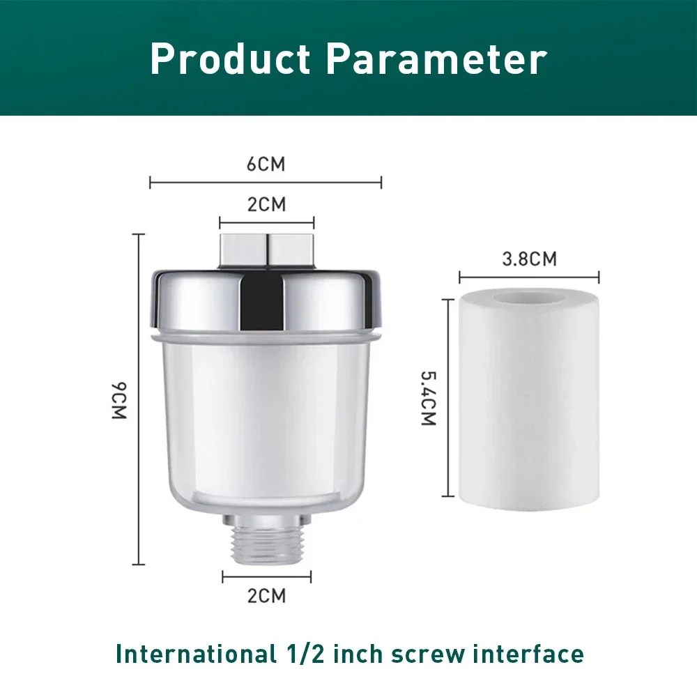 Water Purifier Filter Universal Water Purifier Faucet Filter for Kitchen Bathroom Shower Washing Machine Household Water Filter High Density PP Cotton