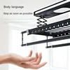 Intelligent Electric Drying Clothes Rack Four-bar Telescopic Lifting Remote Control Drying Machine Aluminum Alloy 3