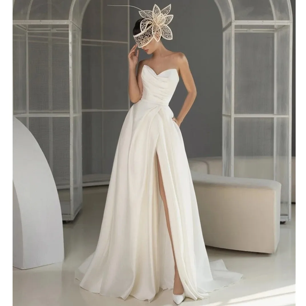 

A line Beach Wedding Dress Sheer Neck Sleeves Appliques Chiffon Hollow Back Bridal Gowns Bohemia Wedding Dresses vestido de novi