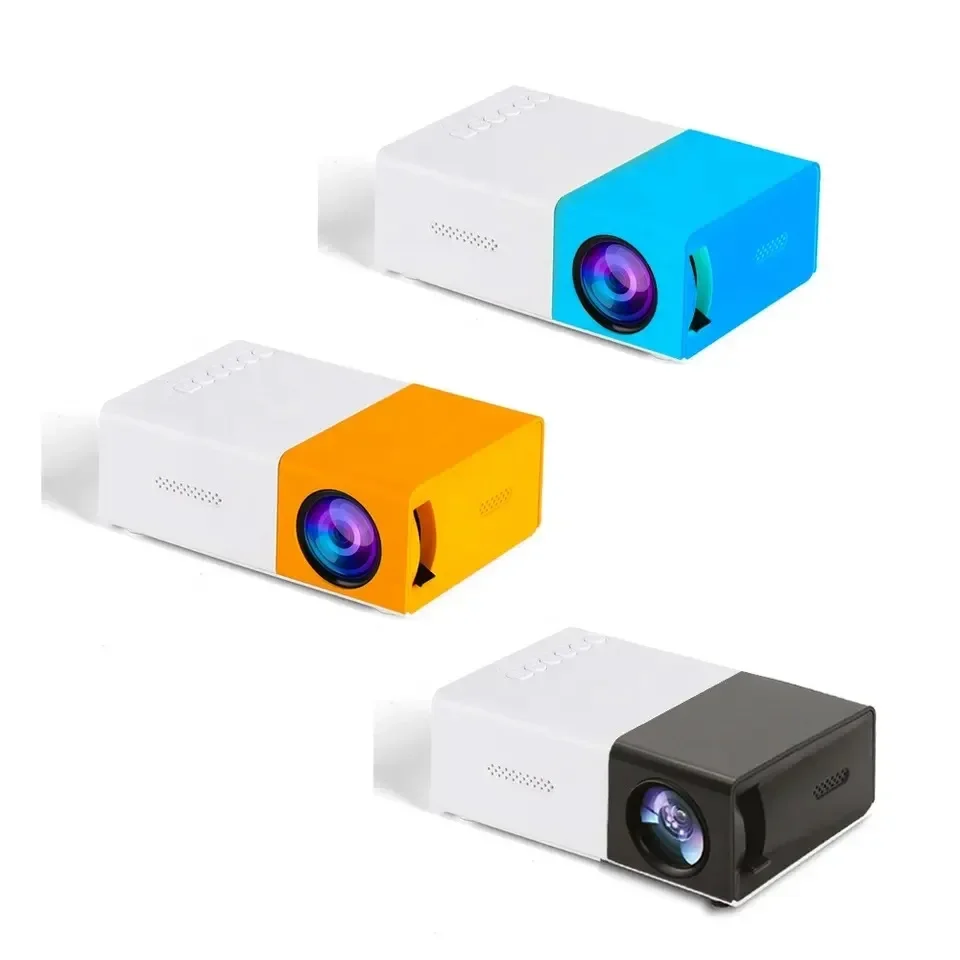 Portable Projector Mini Projector Video Projector YG300 Mini Projector Portable Projector Wifi Smart 1280 720P Full HD Office Home Theater Video Mini Mobile Projection