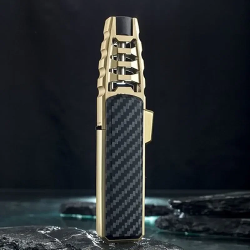 Gas lighter Kitchen BBQ cigar big jet flame fire torch outdoor camping lighter mans tools without butane gas lighters smoking