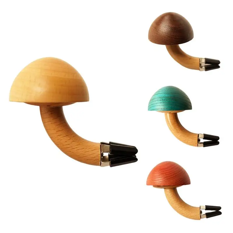 Clip Di Sfiato Per Auto A Forma Di Fungo In Legno Massello Naturale Fatto A Mano In Legno Diffusore Di Profumi Per Interni Auto Diffusore Di Profumo A