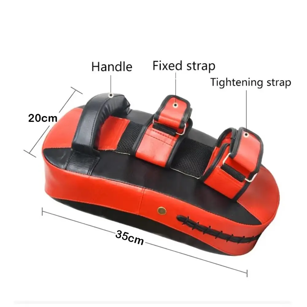 PU Leather Boxing Target Curved Durable Boxing Glove Kick Pad for Muay Thai Taekwondo MMA Martial Arts Training