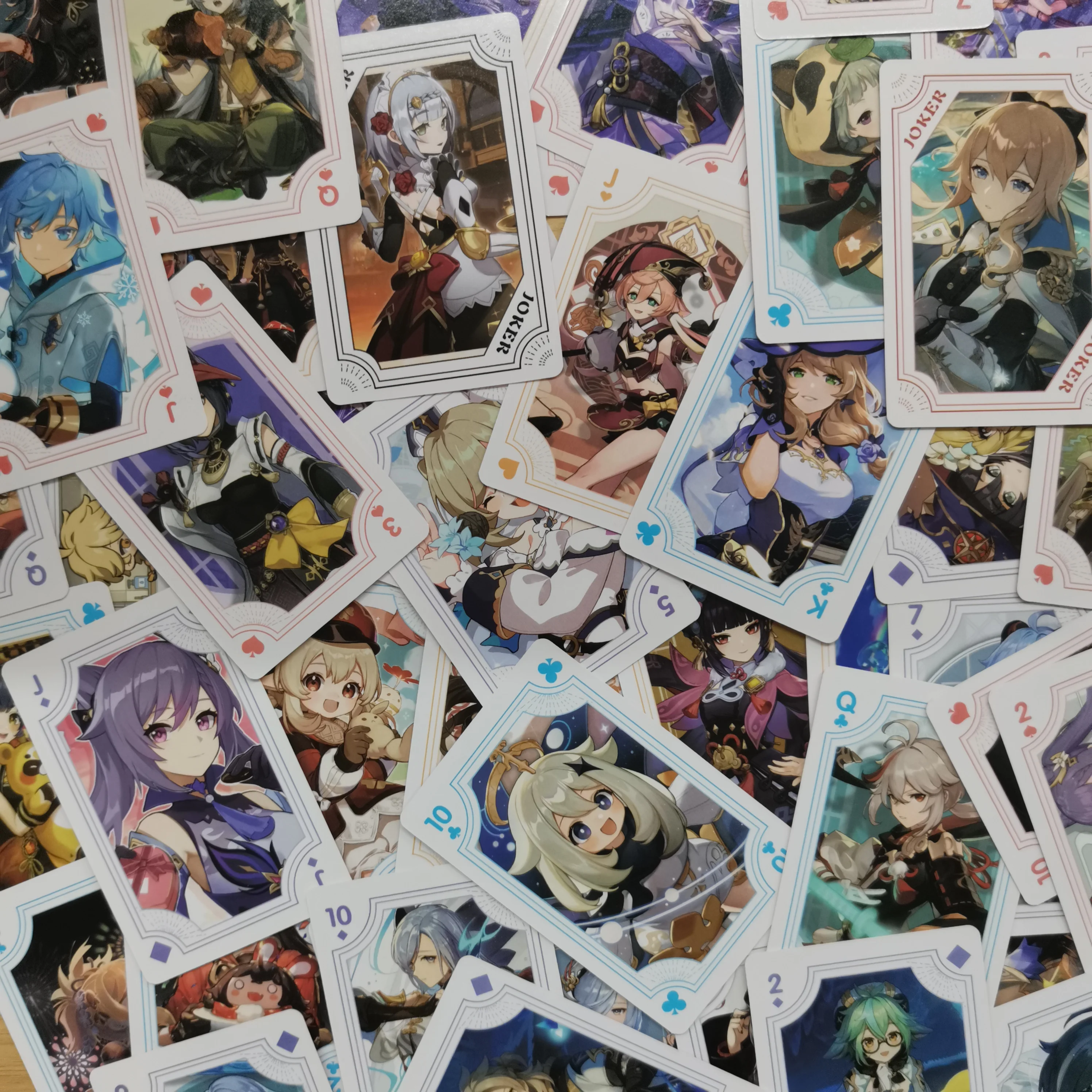 Game Anime Genshin Impact Cosplay Board Game Cards Hardcover Poker Toy Gift With Box 3