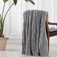 Thickened Fluffy Blanket Warm Spring Bedspread on the bed Stitch plaid sofa cover Double side blankets and throws for Home decor 2