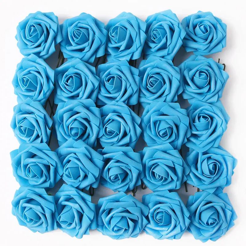10/25 Stück Rosen-Kunstblumenköpfe, künstliche Blumen, Blumenstrauß, Hochzeit, Hochzeit, Dekoration für Heimdekoration, Girlande, Bastelzubehör – Detail 23