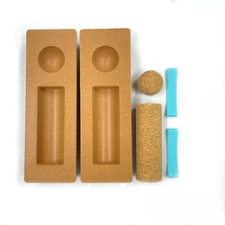 Premium Cork Yoga Balance Block & Foot Roller (Wooden ball)