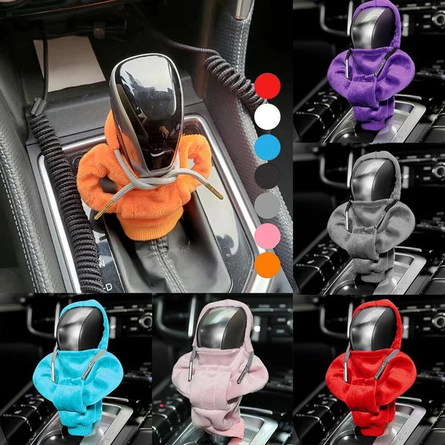 Car Shift Knob Cover Set Car Styling Hoodie Handle Creative Gift Shift  Lever Handle Kit Car Decoration Auto Interior Accessories - AliExpress