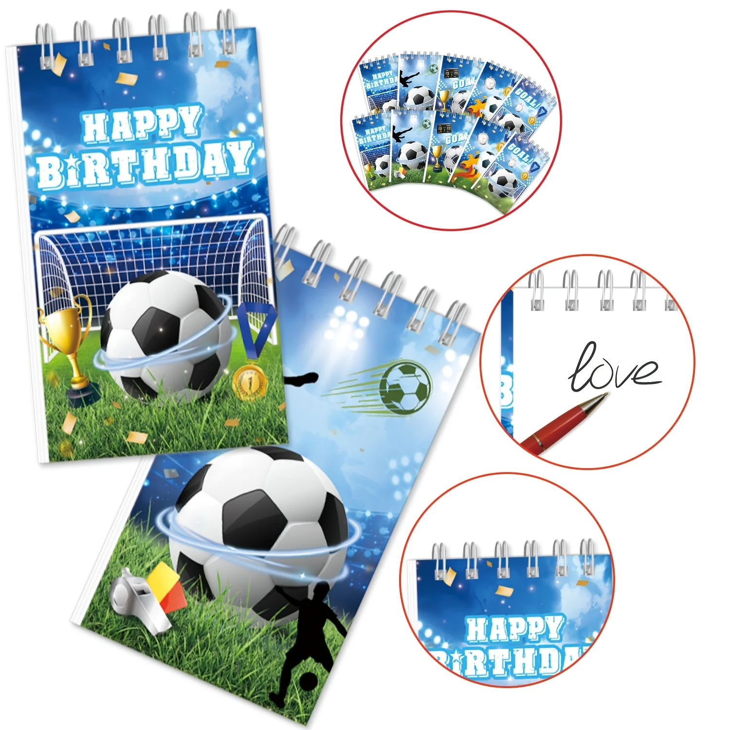 Football Enthusiast's Ultimate Mini Notebook – Smooth Writing Diary and Planner