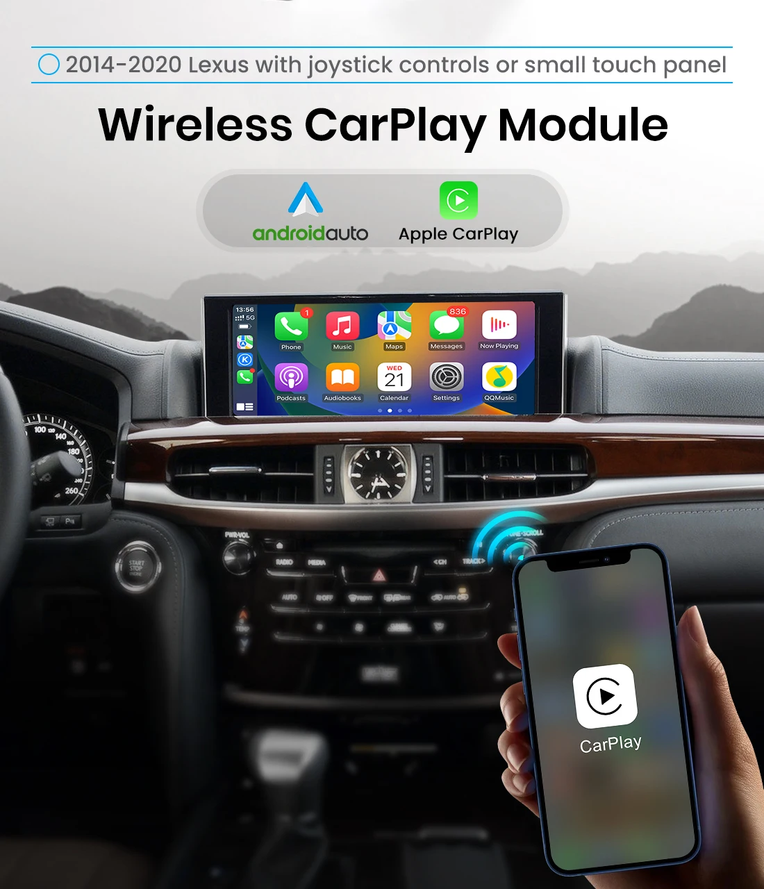 Wireless CarPlay Interface for Lexus