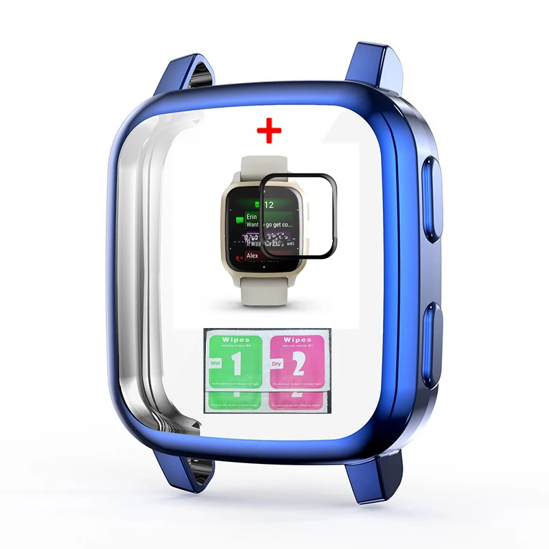 Garmin Venu sq/Venu sq 2  ð Ŀ  TPU   ̽,  Venu sq2 ð  PMMA ũ ʸ 