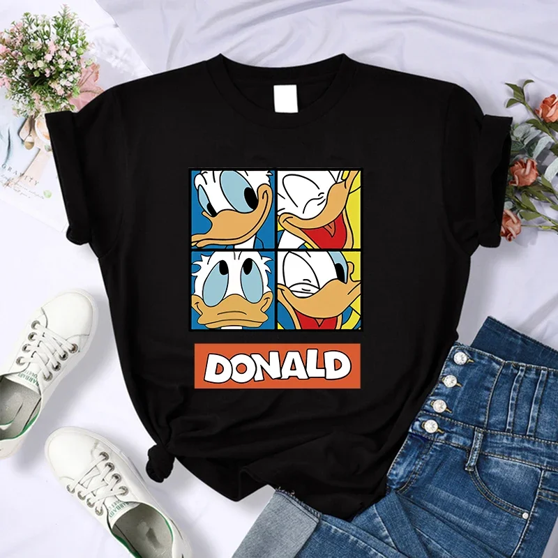 thumbnail image 1 of Camiseta de algodón de verano para niños, bonita camiseta con estampado de Mickey Y2k, gorro de Minnie Mouse, ropa de moda para niño y niña, camisetas Kawaii Disney para bebé, 1 of 4