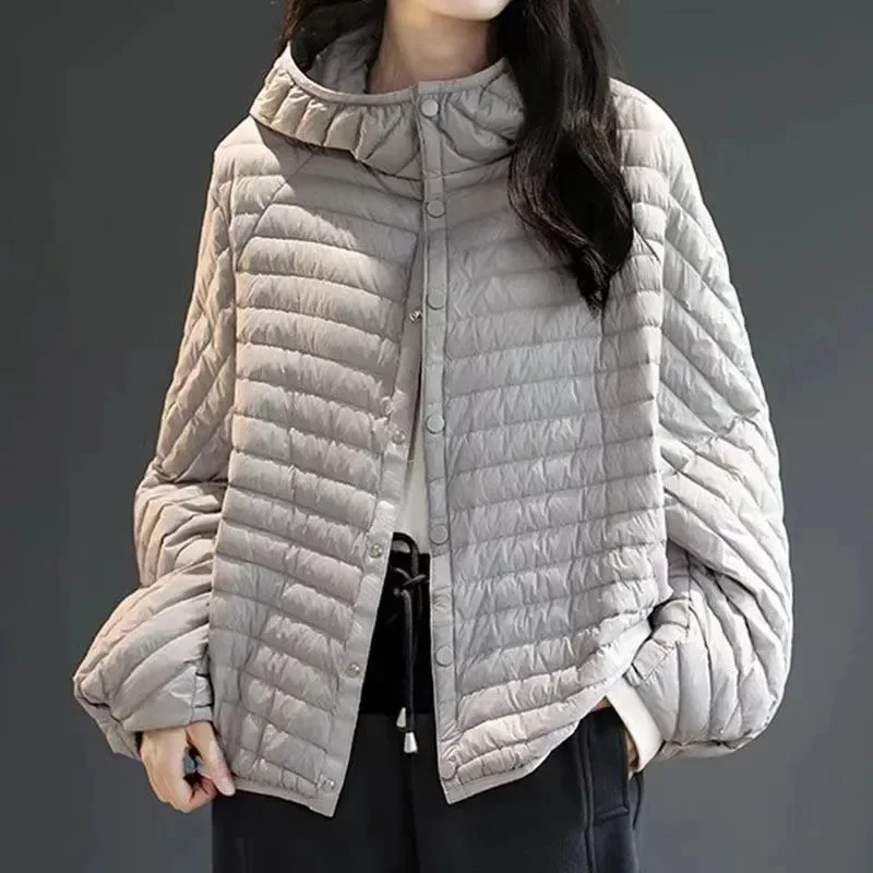 2020 New Ladies Down Jacket Shiny Short Parker Clothing Female Student Fashion Loose Winter Jacket
