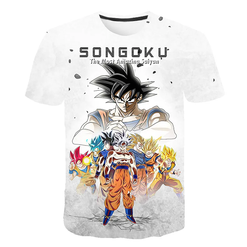 T Shirt Desenhos Animados Anime Japonês Bebê Crianças Meninos Meninas  Crianças de Manga Curta Verão Crianças Roupas Dragon Ball Z Imprimir T  shirt - AliExpress