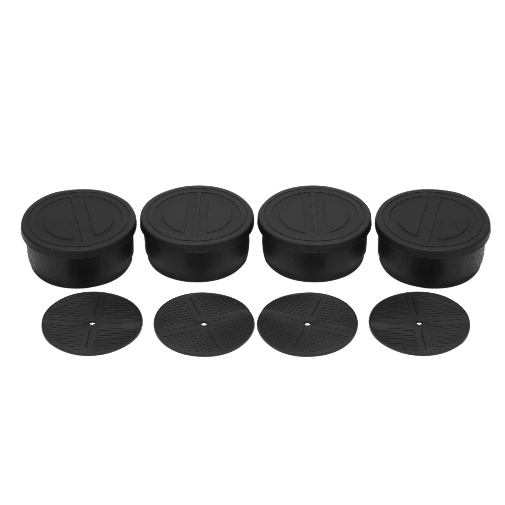 

Hot YO-Bed Risers 1.7 Inch Heavy Duty Adjustable Furniture Risers For Sofa Table Fridge Round Lifts Supports (Black, 4 Piece)