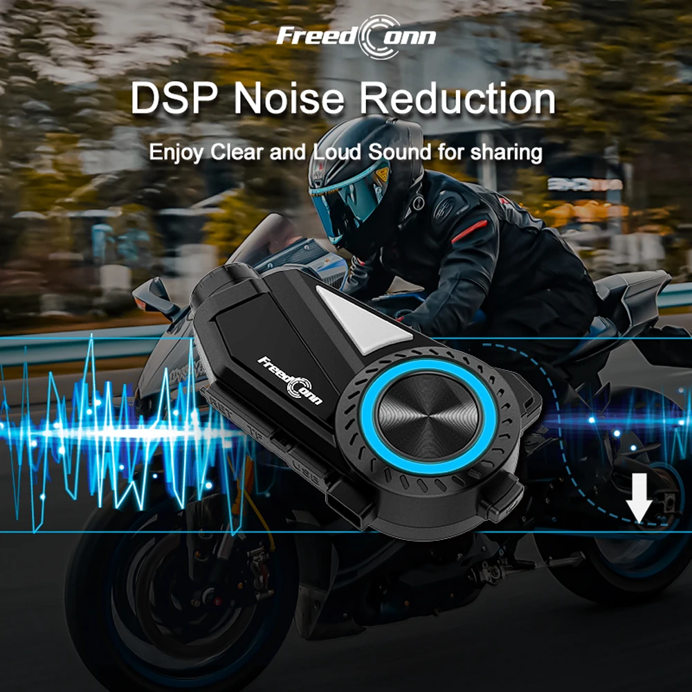 Freedconn R3 motocykl helma náhlavní skupina interkom palubní kamera motorový auto DVR WIFI app 1440P 8 jezdci 800M muzika akcie FM