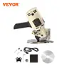 VEVOR 170W/250W Fabric Cutter Electric Rotary Fabric Cutting Machine 1“ / 1.1" Cutting Thickness Octagonal Knife with Blade 1