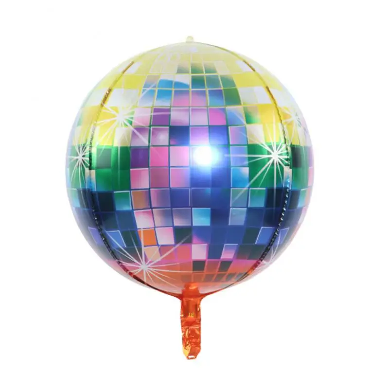 Ballons Disco Multicolores,9 Disco Ballons 22 Pouces 4D Grand Ballons  Métalliques À Effet Miroir Feuille D'Aluminium Décorat[J9337]