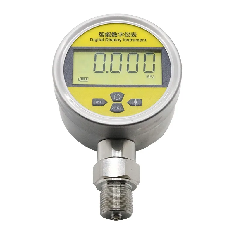 

PT118 Intelligent Small Digital Pressure Gauge with LCD Industrial Precise Hydraulic Oil Water Gas Pressure Gauge Indicator