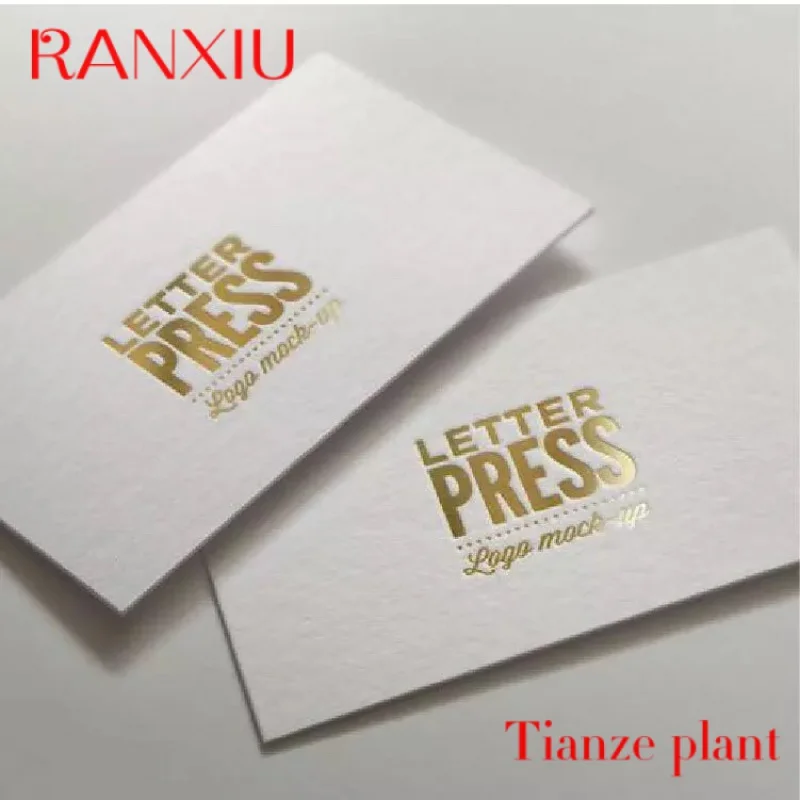 Custom luxury printing custom paper embossing gold foil business card printing