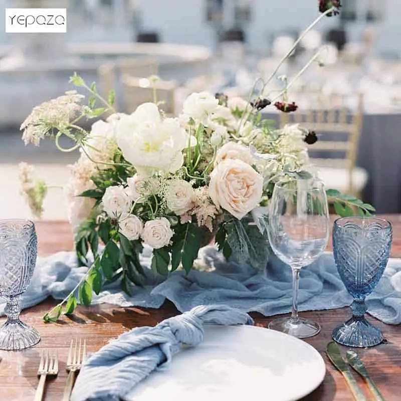 20 Pieces Samples for Gauze napkins Wedding cheesecloth dinner napkins wedding table decoration