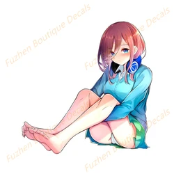 Fuzhen – décalcomanies en vinyle, accessoires extérieurs de voiture Miku Nakano, étiquette de camping Car, Occlusion 3D, décoration à gratter 