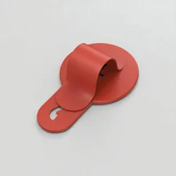 Universal Foldable Magnetic Phone Stand with Finger Ring Grip (Red)