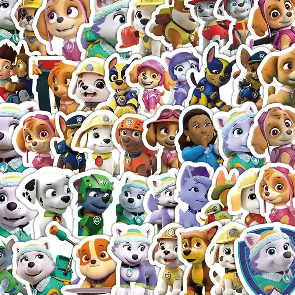 

10/30/50/102pcs Cool Cute PAW Patrol Anime Stickers Chase Marshall Decals Laptop Motorcycle Phone Car Cartoon Graffiti Sticker