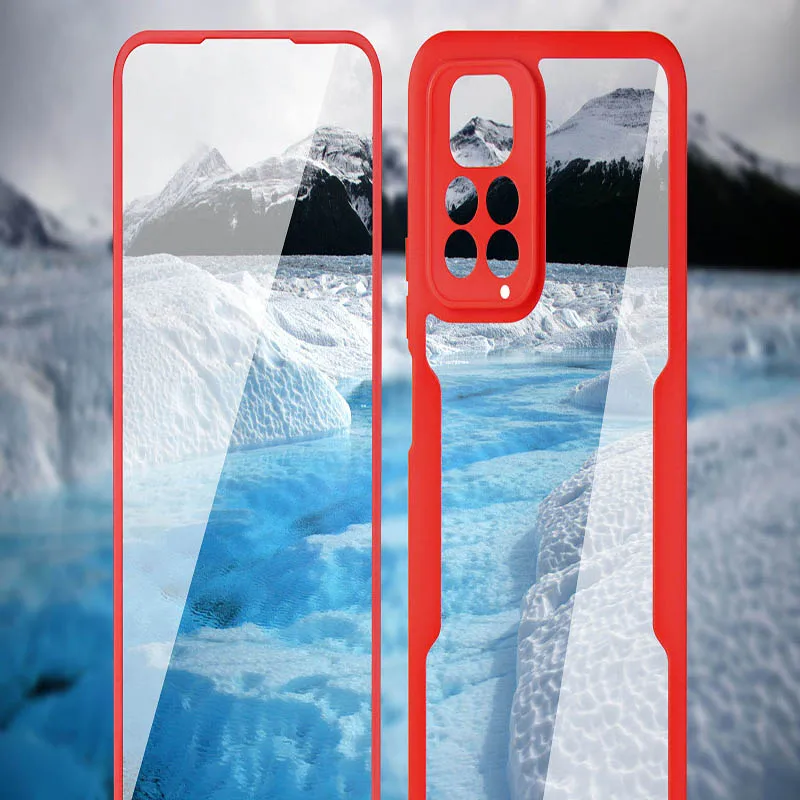 Transparent 360 Full Body Shockproof Phone Case & Screen Protector
