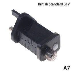 Universal Plug AC to DC Transformer - 31V LED Power Supply with 8 - Mode Adapter (UK 31V6W)