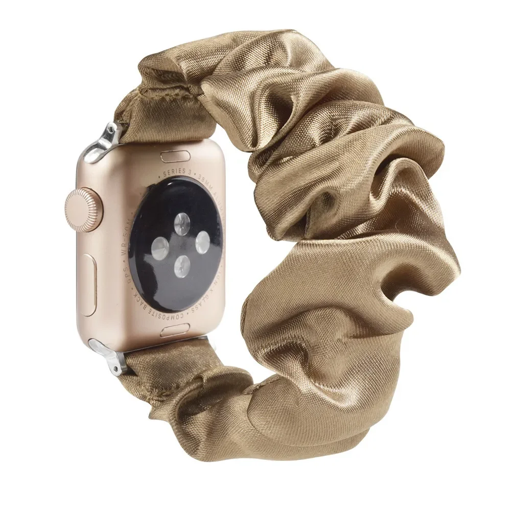 Enhanced Product Title: Stylish Adjustable Elastic Scrunchie Watch Band Strap