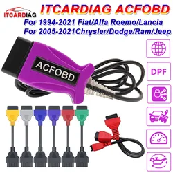 ITCARDIAG ACFOBD OBD2 Diagnostic Tool OBD Scanner for Fiat/Alfa/Romeo/Lancia/Chrysler/Dodge/Ram/Jeep Support Key Programming