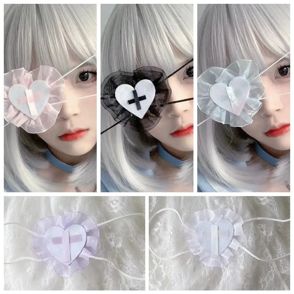 Diy Eye Rekwisieten Schattige Cosplays Lolita Oogmasker Verstelbaar Enkel Oog Één Oog Patches Man