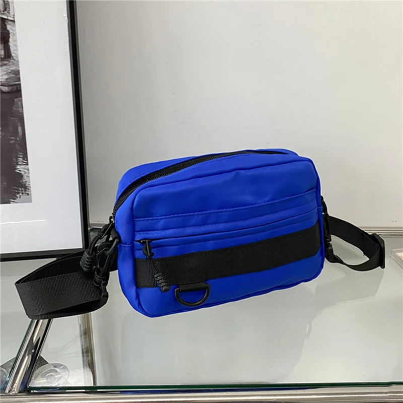 Casual Men Women Unisex Crossbody Bags Fashion Solid Color Couple Shoulder Bag High Quality Nylon Messenger Bag Handbags - 6