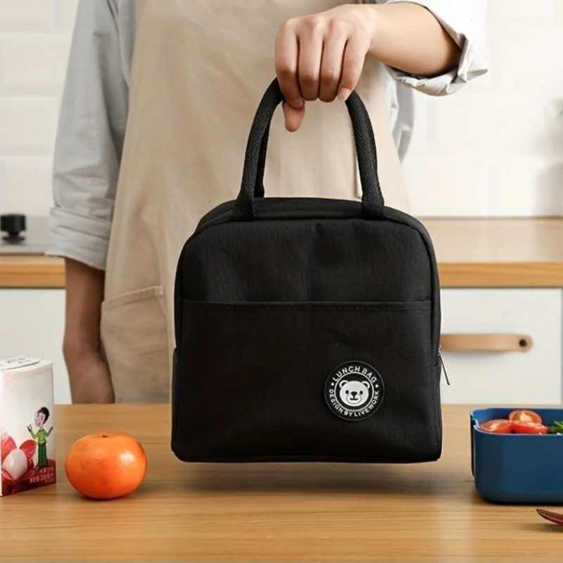 1pc Insulated Lunch Bag With Animal Pattern - Waterproof And Portable For School And Office - Keep Your Food Fresh And Delicious