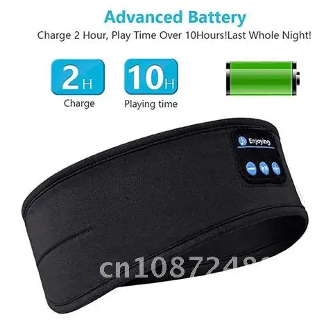 

Wireless Ultra-thin Comfortable Bluetooth Sports Headband Headphones With Built-in Sleep Music Mic Blindfold