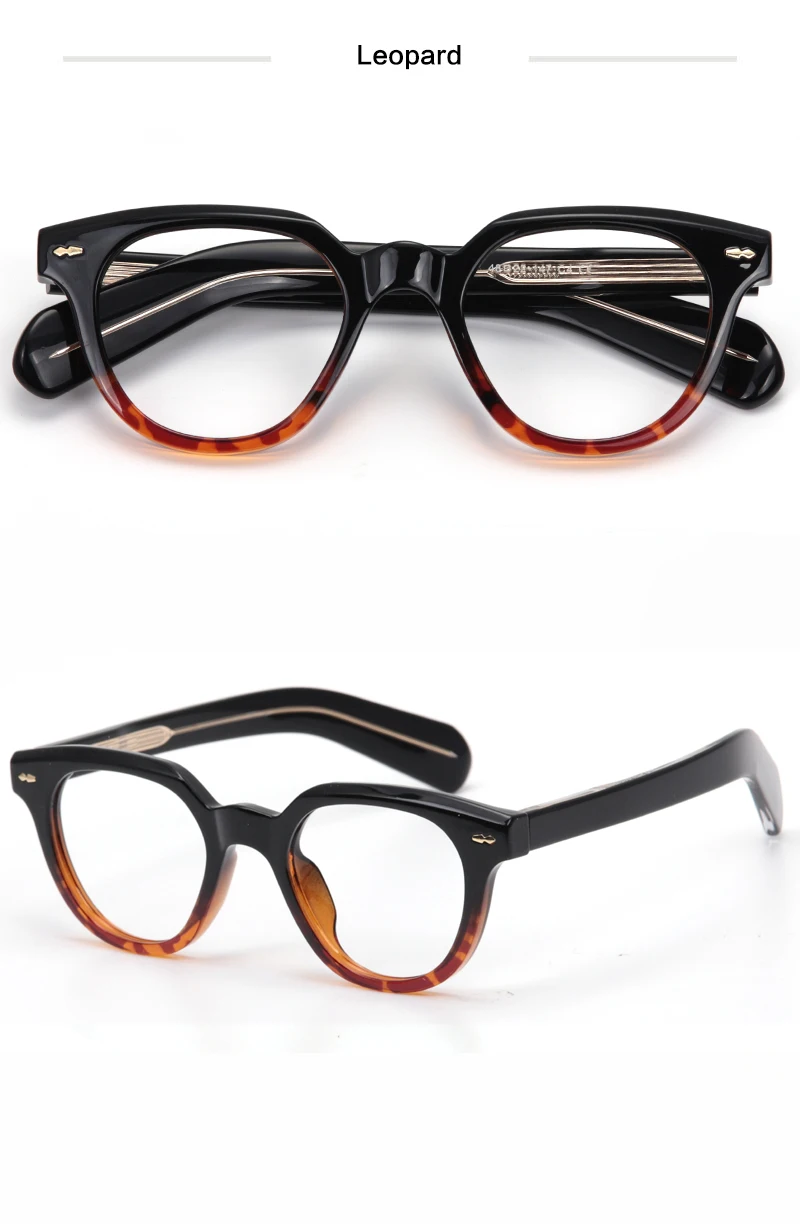 Muzz Unisex Full Rim Oval Brow Line Acetate Eyeglasses 8