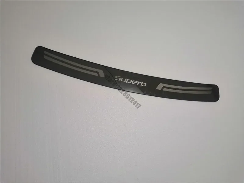 Car Accessories Car Bumper Guards Accessory For-Skoda superb Ultra-thin stainless steel car Rear Bumper Protector Sill Trunk Rear guard Tread Plate