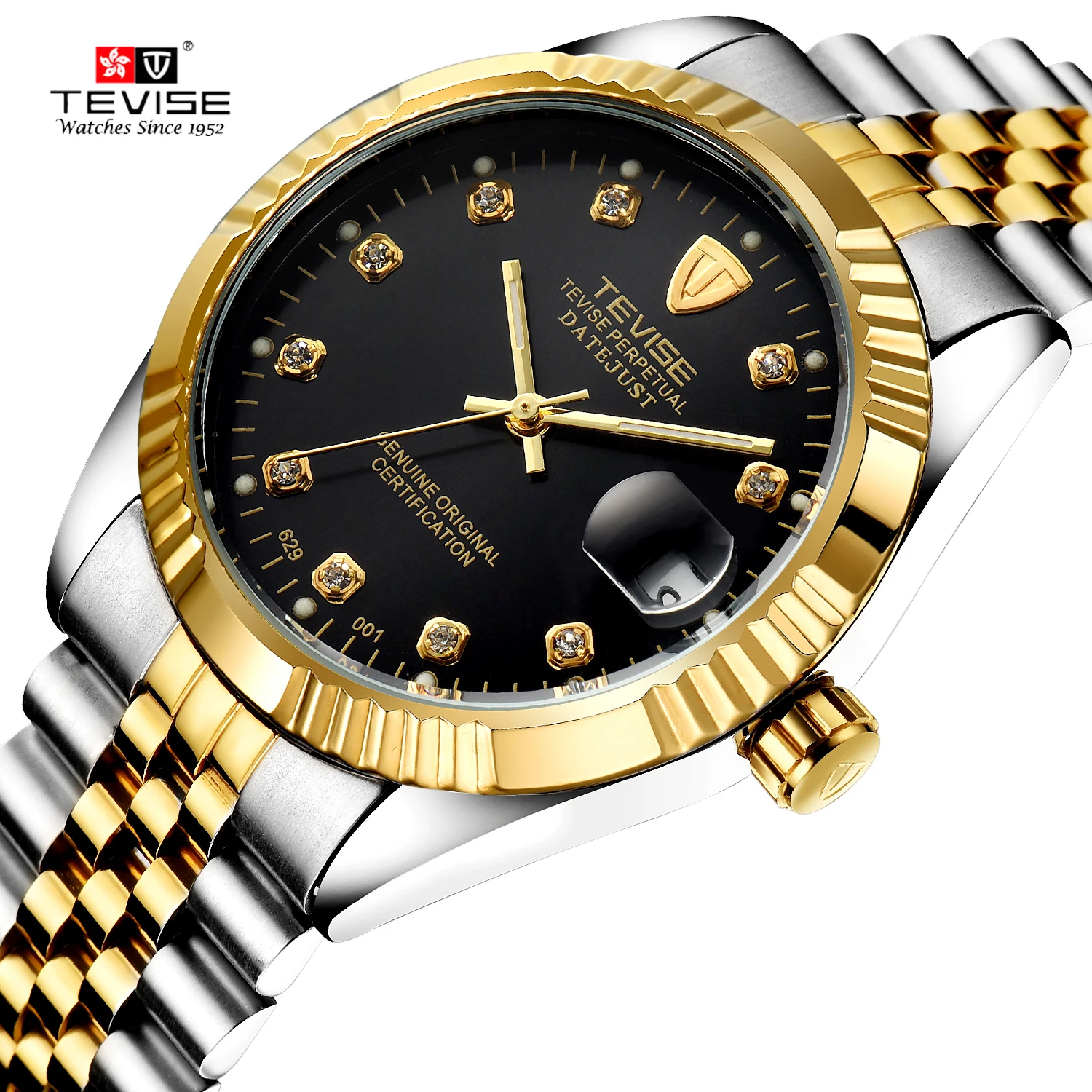 

TEVISE Brand Mechanical automatic watch business luxurious for man wristwatch waterproof
