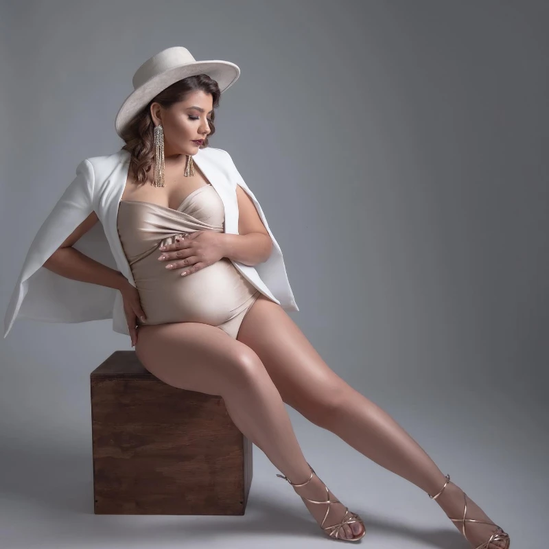 Maternity Suit Jacket Photography Props Sexy costume Pregnancy Shoot For Baby Showers Party Cute Pregnant Women Photo Accessorie